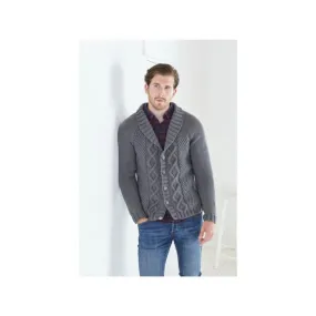 King Cole Mens Cardigan Chunky Knitting Pattern 5692