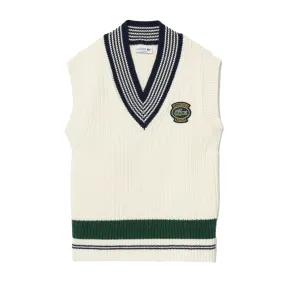 LACOSTE - PULLOVER VEST TENNIS WHITE