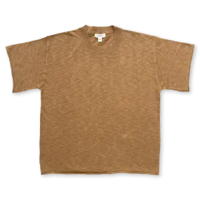 Ladies Knitted Linen Tee | Cedar