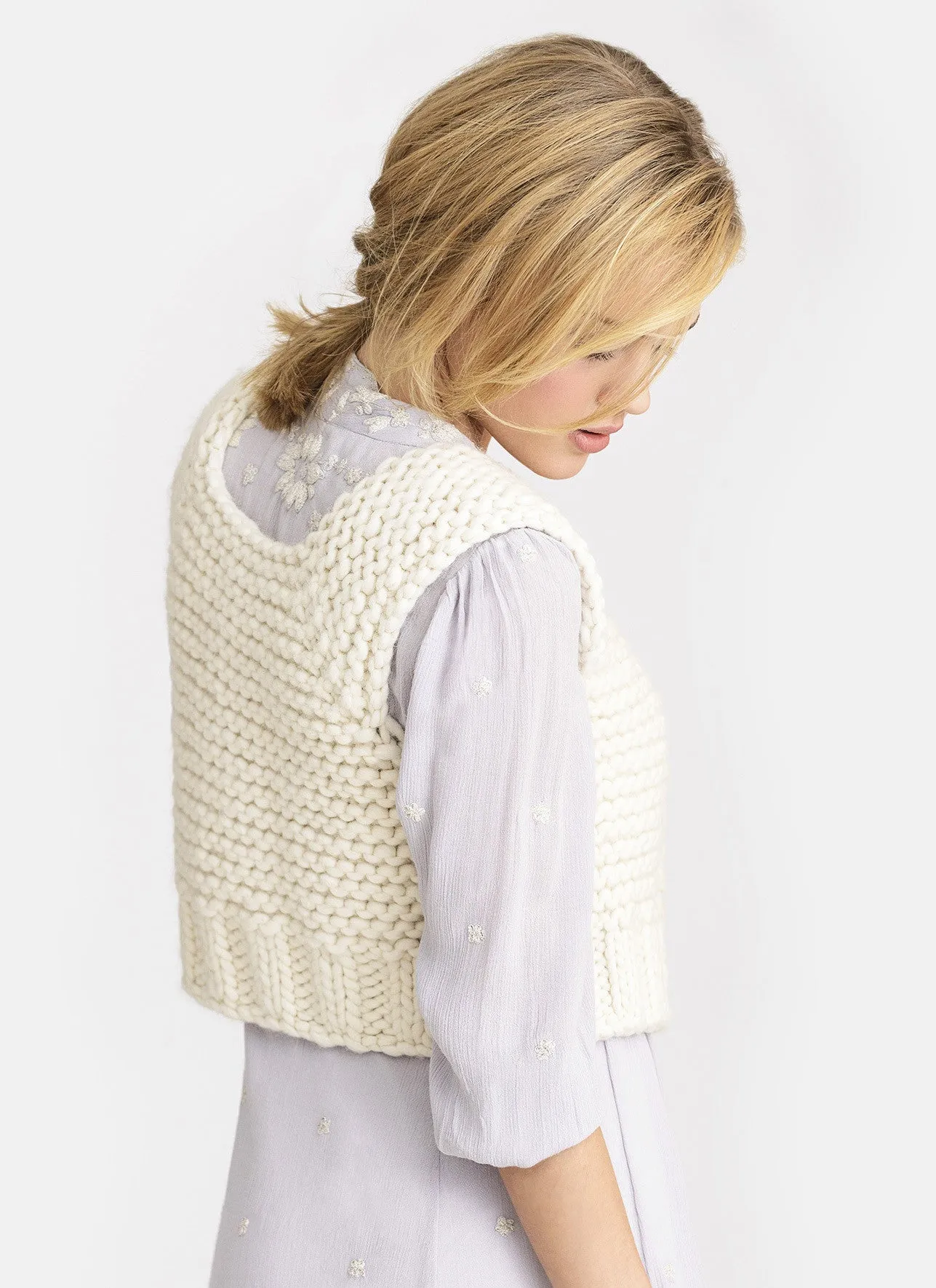 Lanesboro Vest in Blue Sky Bulky (20155)