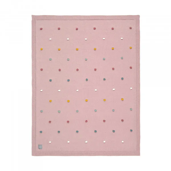 Lassig Knitted Blanket Dots 80x110cm