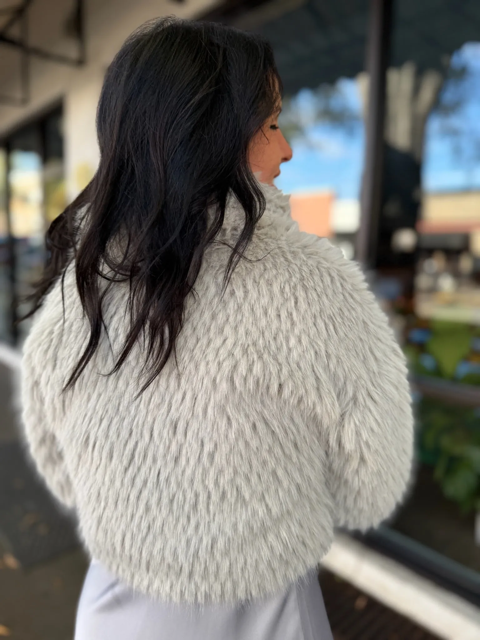 Lexi Faux Fur Crop Jacket