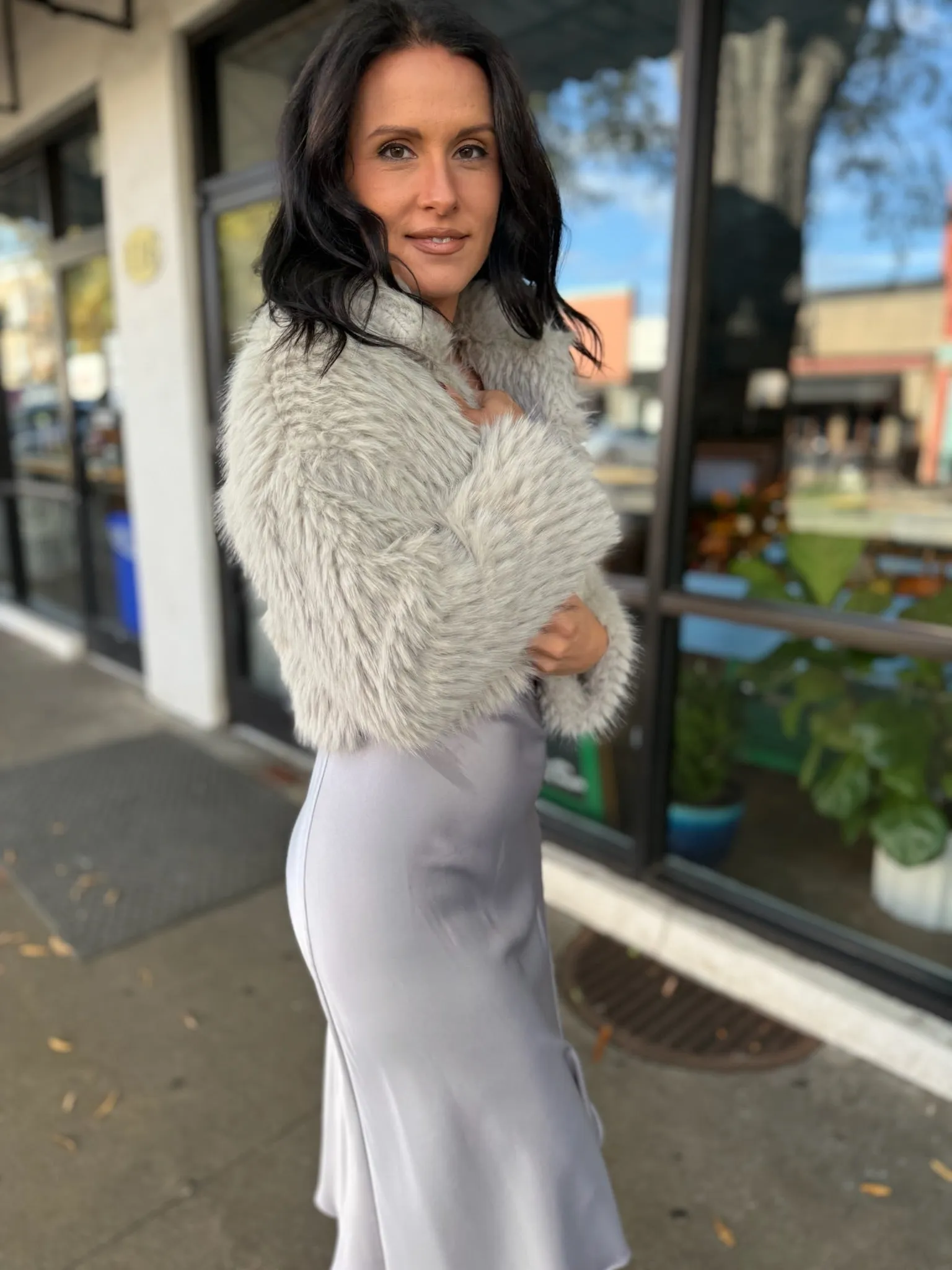 Lexi Faux Fur Crop Jacket