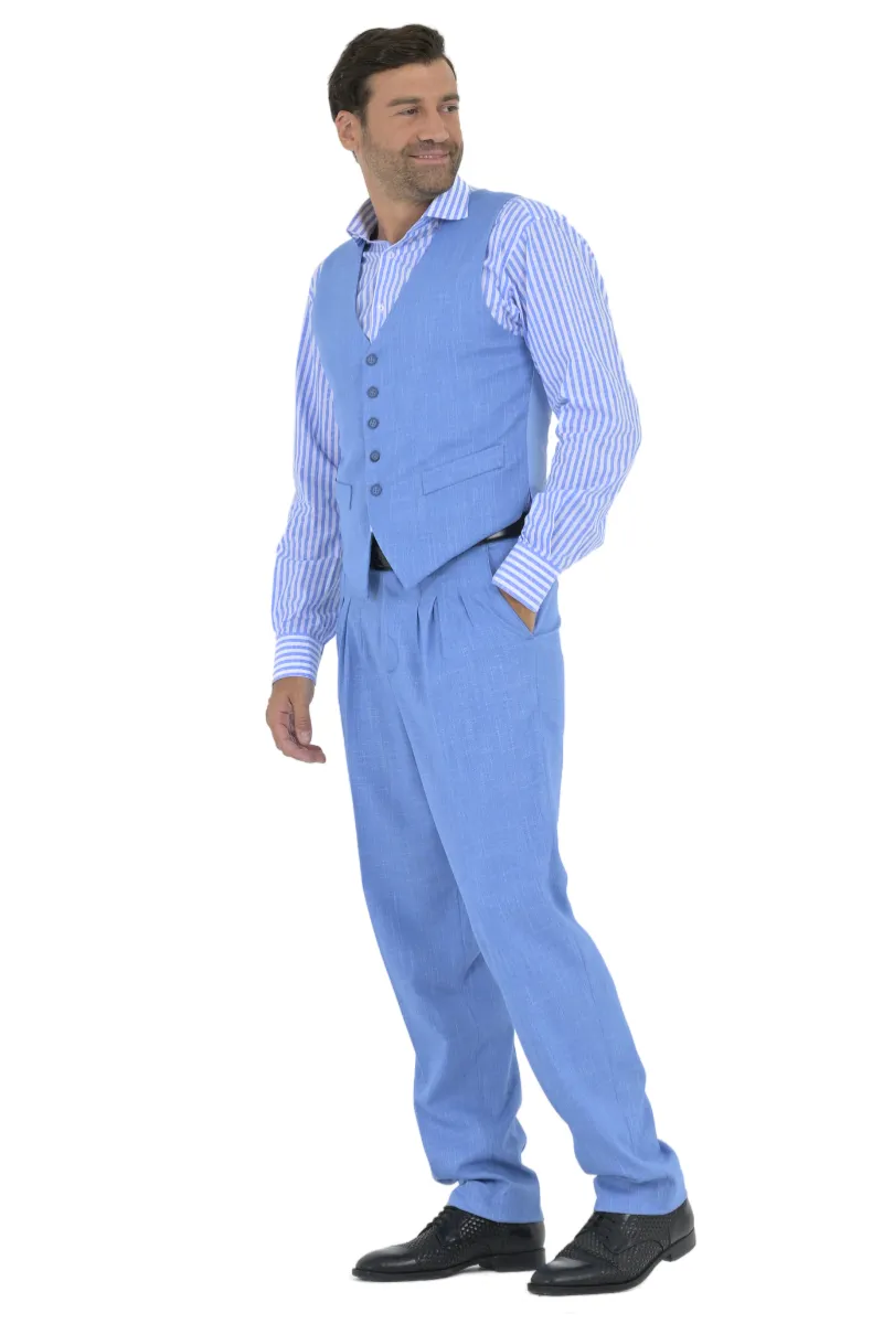 Light Blue Men's Tango Vest