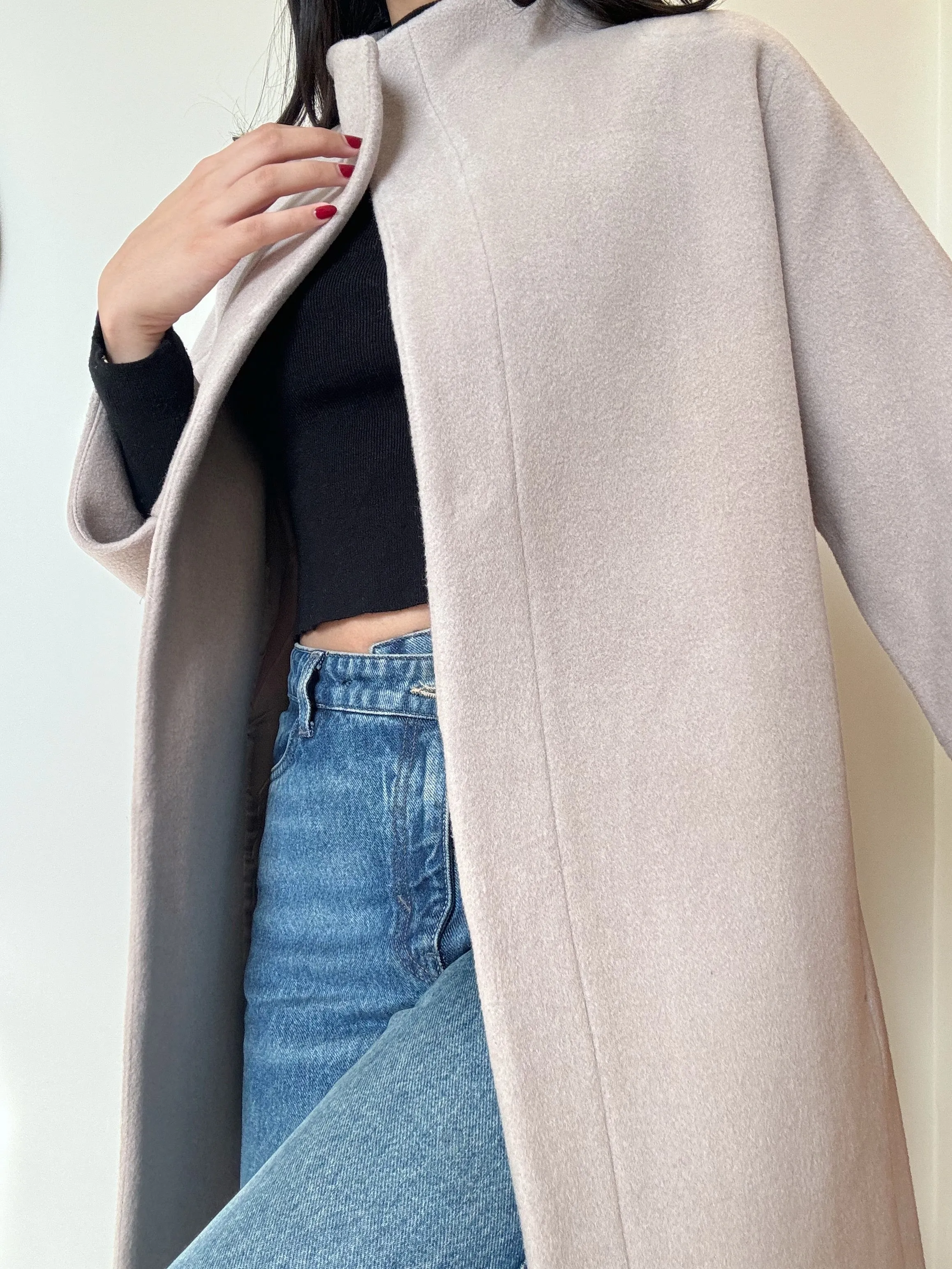Lilac/Grey Coat (80% Wool)