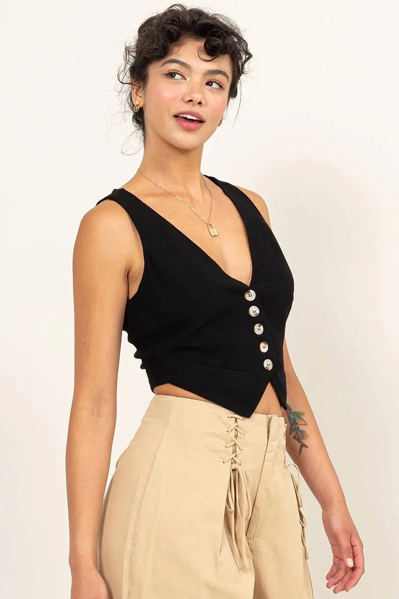 Linen Vest