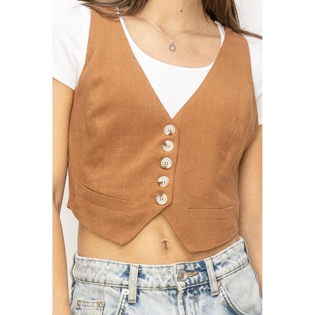 Linen Vest