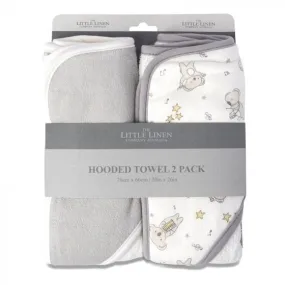 Little Linen Hooded Towel 2Pk - Cheeky Koala