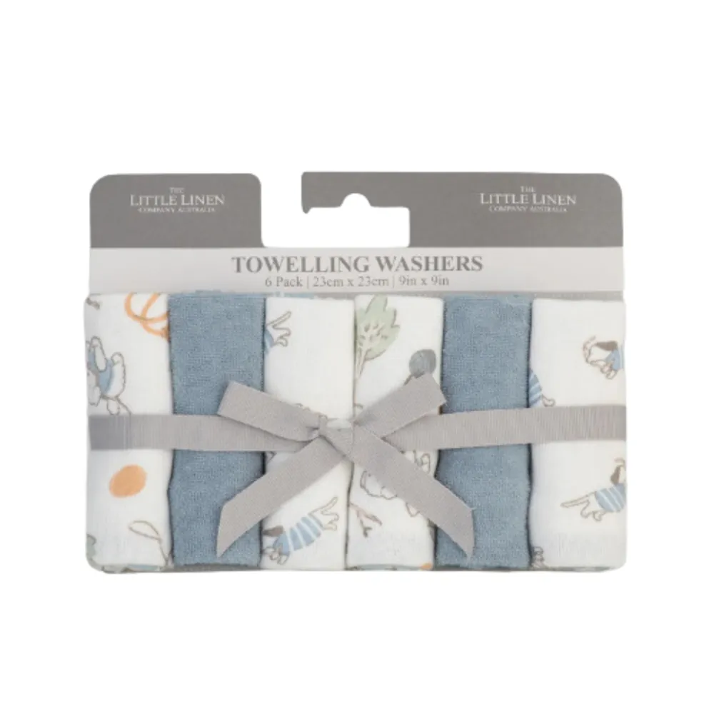 Little Linen TLLC Towelling Washer 6pk - Barklife Dog