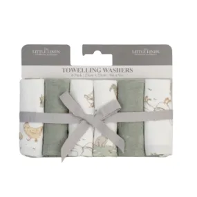 Little Linen TLLC Towelling Washer 6pk - Farmyard Lamb