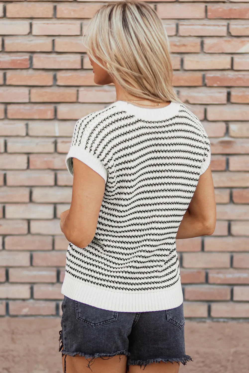 Loose Fit Knitted Sweater Vest by Poppy Lee Lane