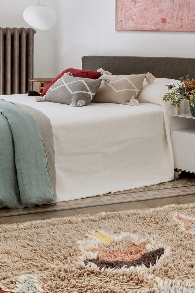 Lorena Canals Knitted Cushion Oasis Soft Linen
