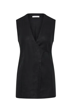 LULEA WRAP VEST - BLACK