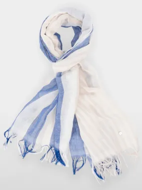 Marc Cain Collections Women's Airy Scarf In Striped Mix YC B4.18 Z40 COL 366
