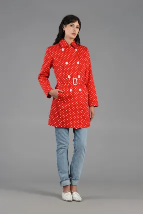 Max Mara Polkadot Trench Coat