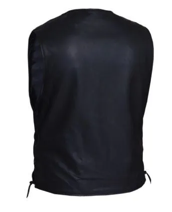 Mens PREMIUM Vest in Soft Cowhide