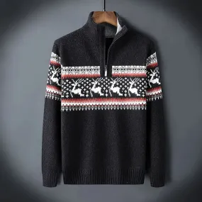 MUNRO - Pull en maille avec demi-zip