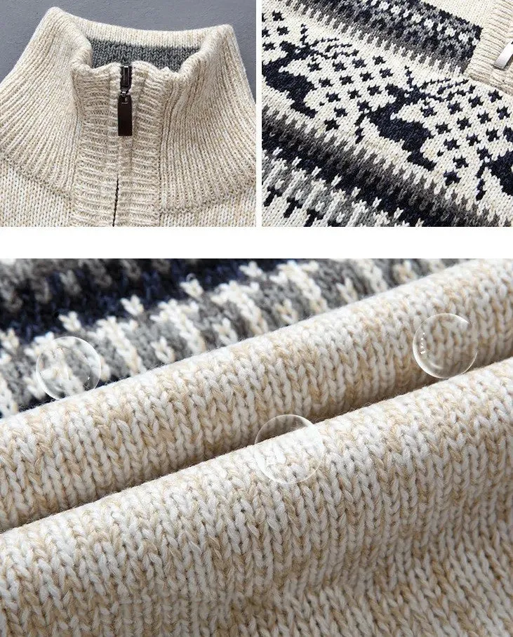 MUNRO - Pull en maille avec demi-zip