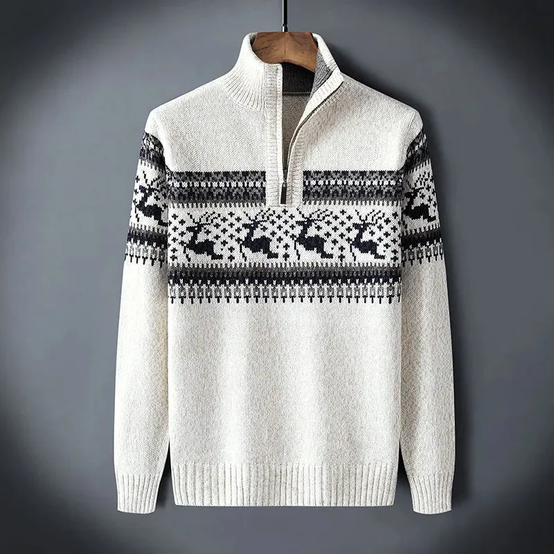 MUNRO - Pull en maille avec demi-zip