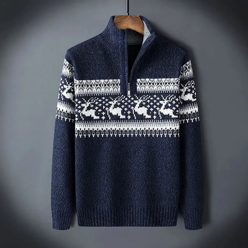 MUNRO - Pull en maille avec demi-zip