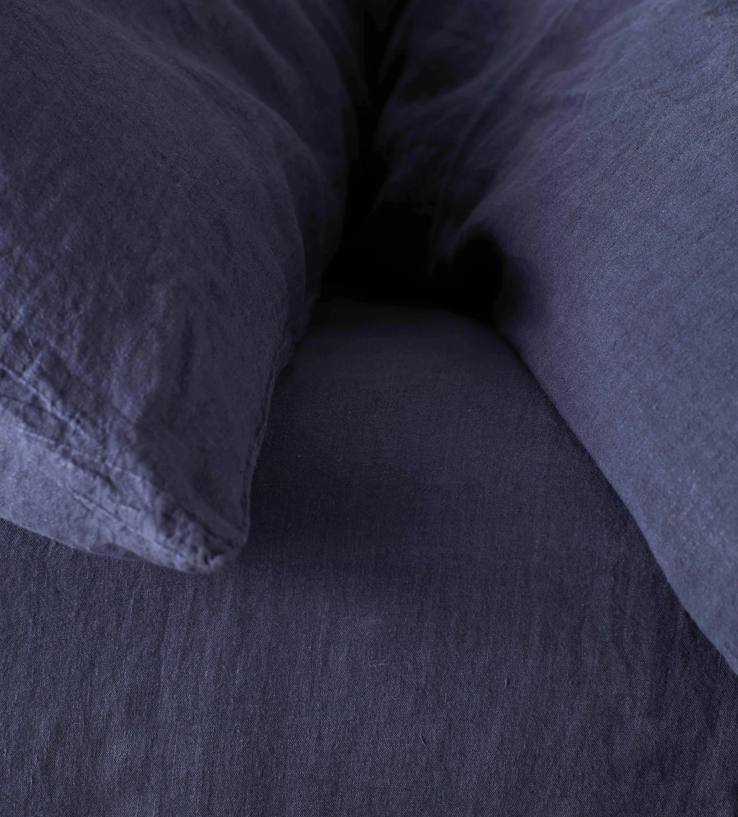 Navy Blue 100% Linen Bed Linen