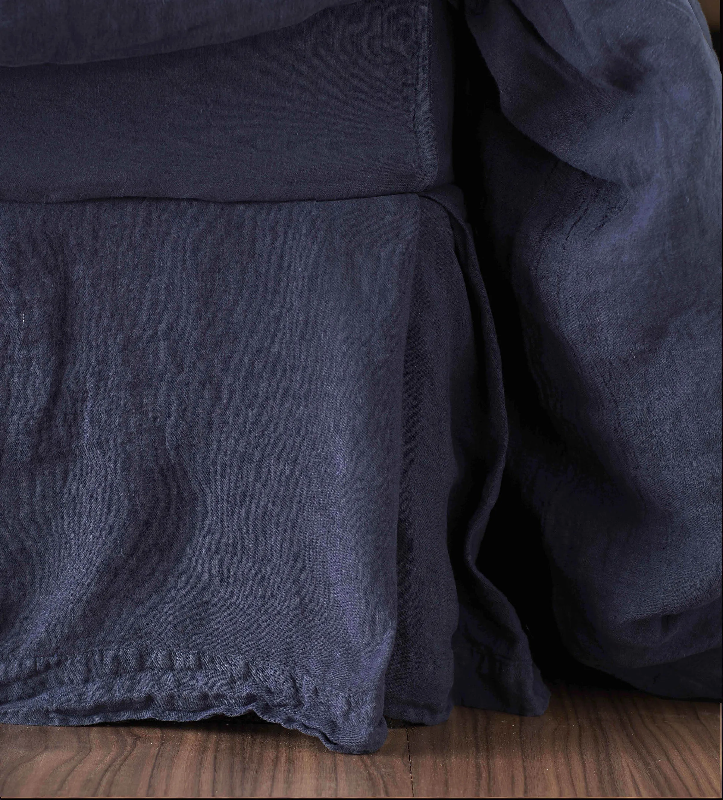 Navy Blue 100% Linen Bed Linen