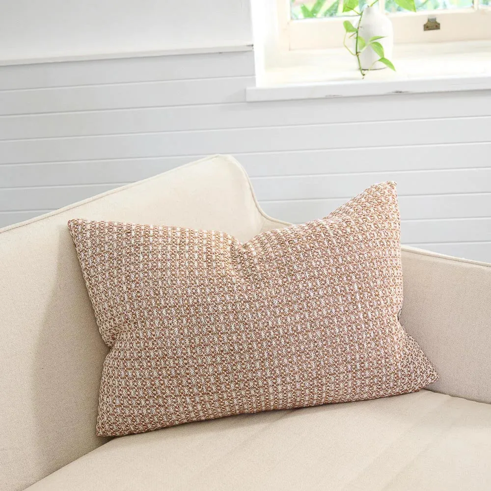 Noah Cushion | Nutmeg/White