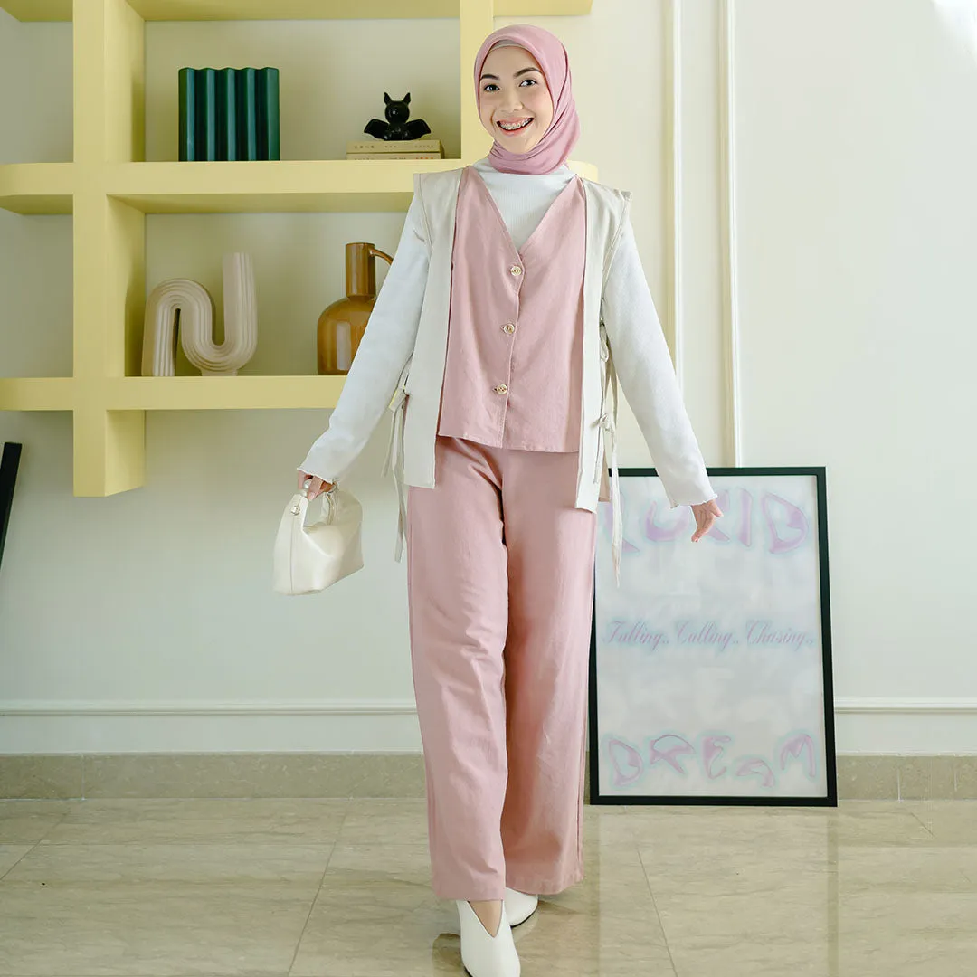 Nomi Set (One Set Linen) Flamingos Dream