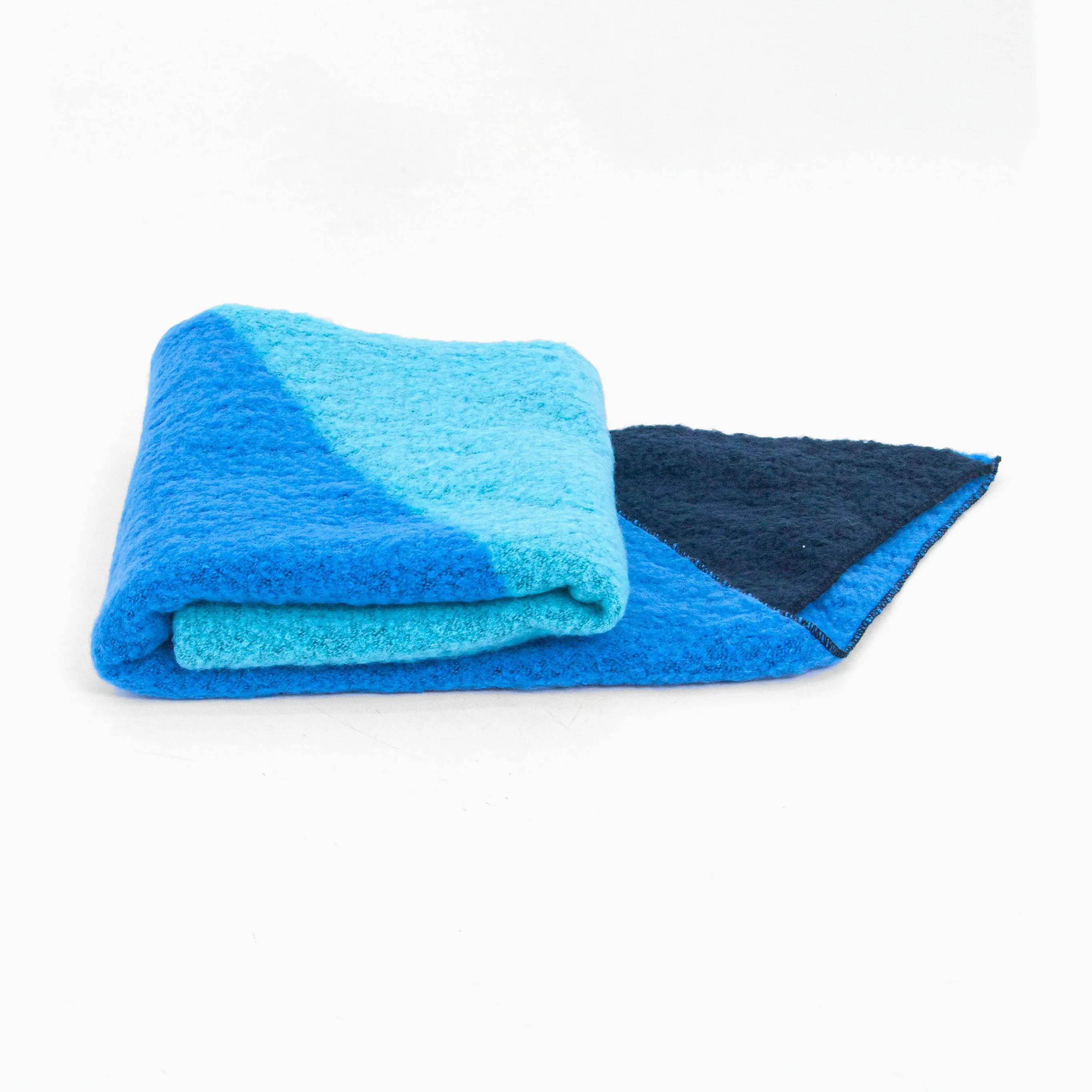 Nora Heavyweight Scarf - Royal Blue/Navy, Colour Block
