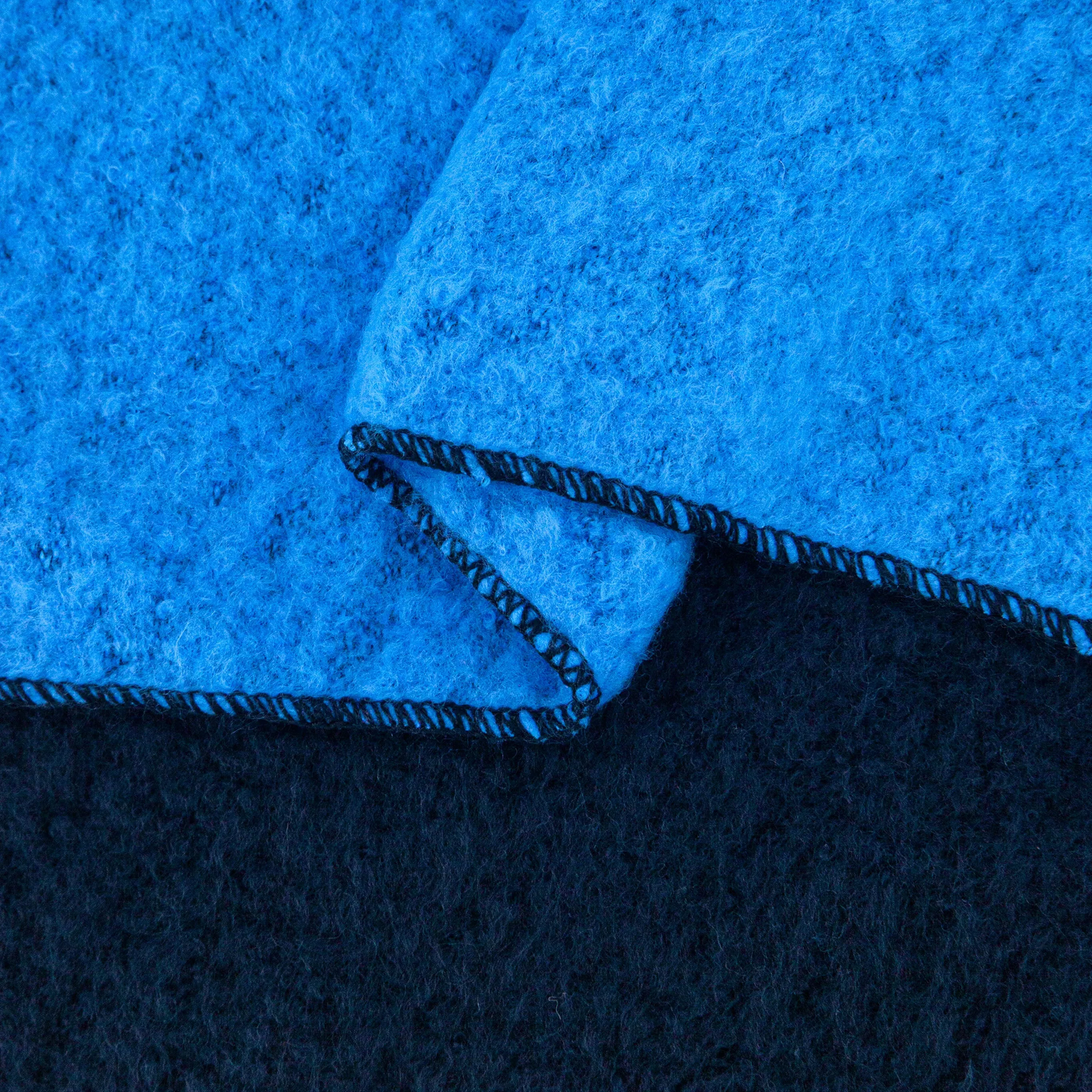 Nora Heavyweight Scarf - Royal Blue/Navy, Colour Block
