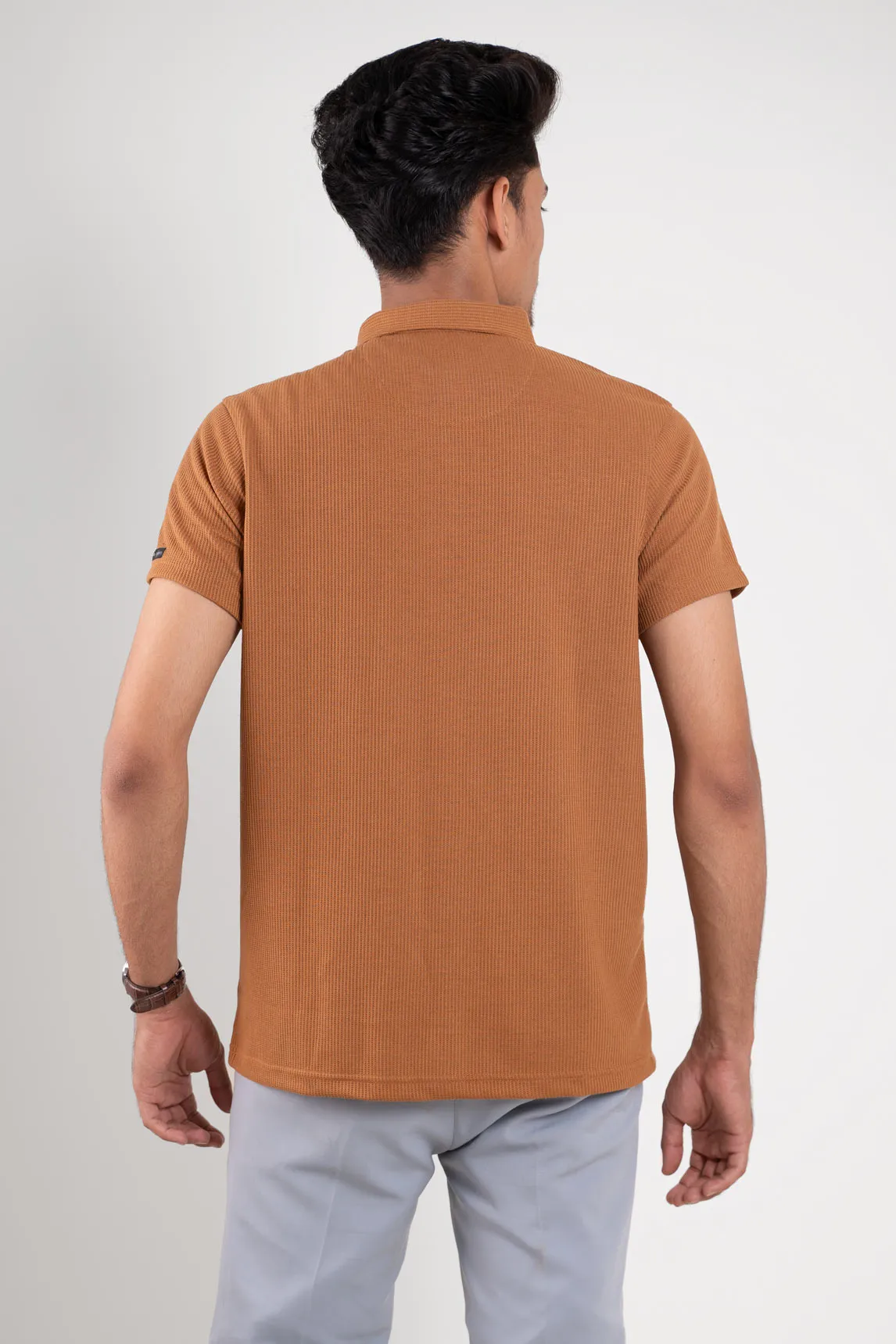 Nova Warm Brown Polo Tshirt For Man