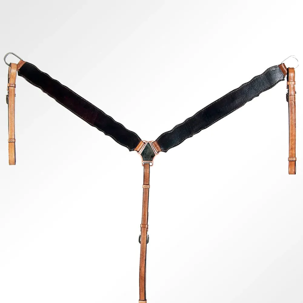 Outlaw Sunflower Leather Breast Collar
