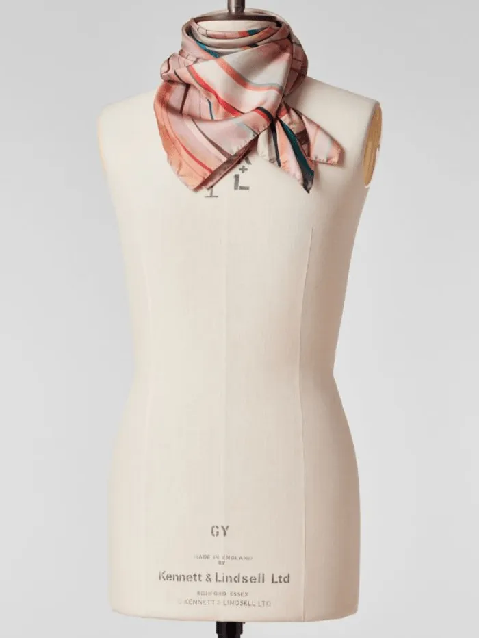 Paul Smith Women's Square Anton Silk Swirl Scarf W1A-250B-P334 Col 90