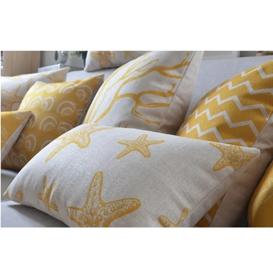 Pillow cover: Yellow Underwater Prints
