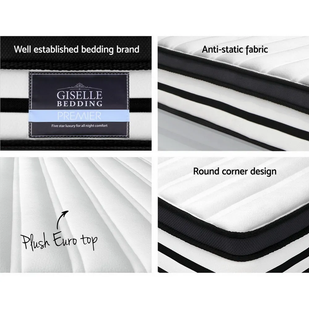 Plush Euro Top King Mattress with Zoned Pocket Springs - Giselle Bedding