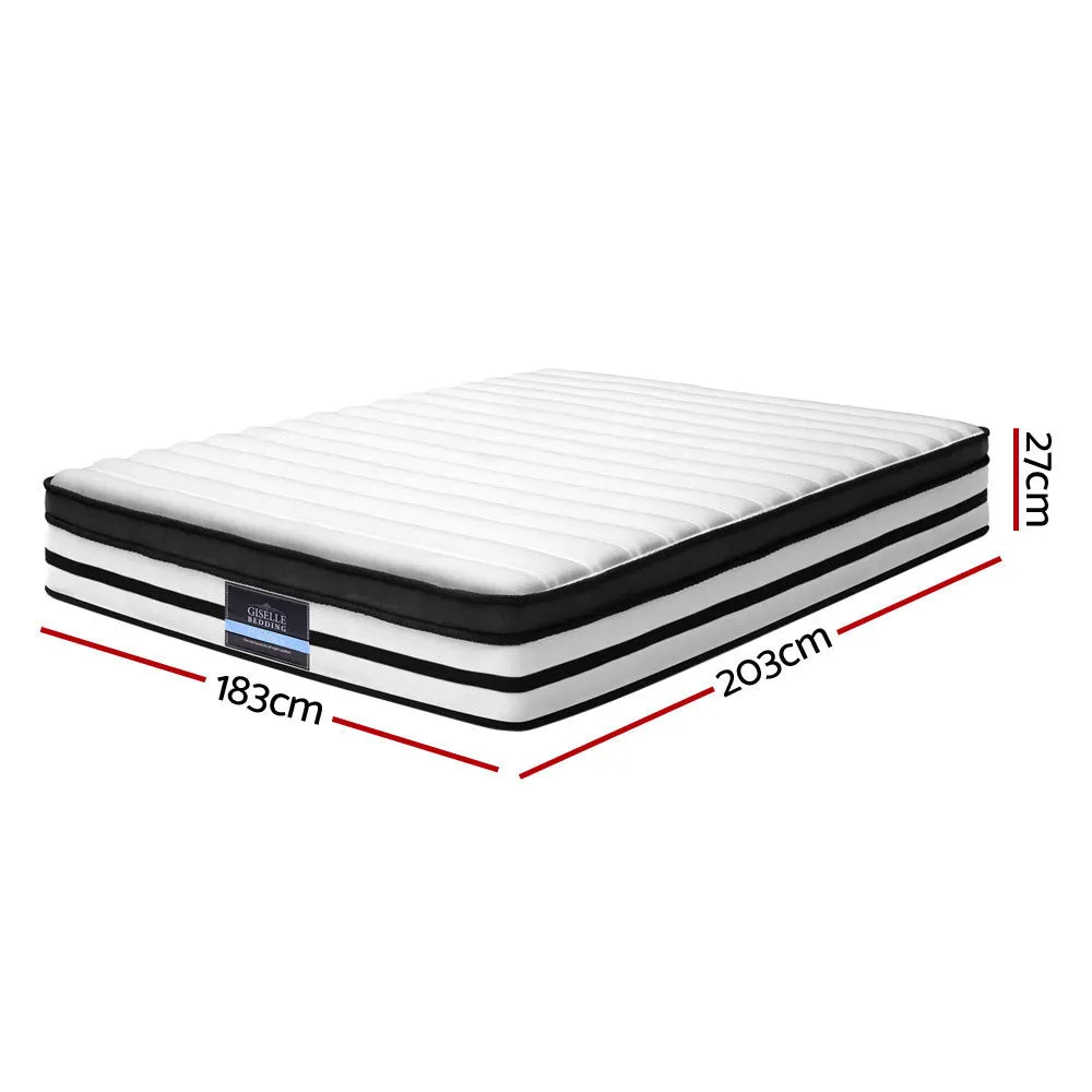 Plush Euro Top King Mattress with Zoned Pocket Springs - Giselle Bedding