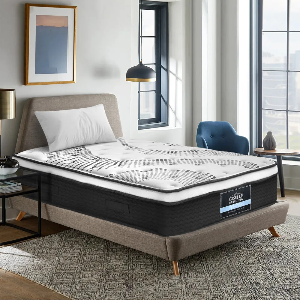 Plush Euro Top Mattress, 5-Zoned Springs, King Single - Giselle Bedding