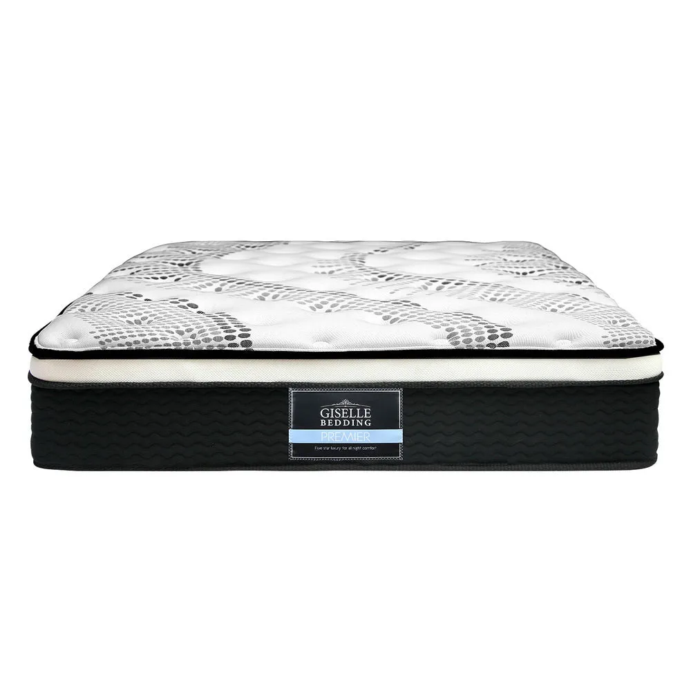 Plush Euro Top Mattress, 5-Zoned Springs, King Single - Giselle Bedding