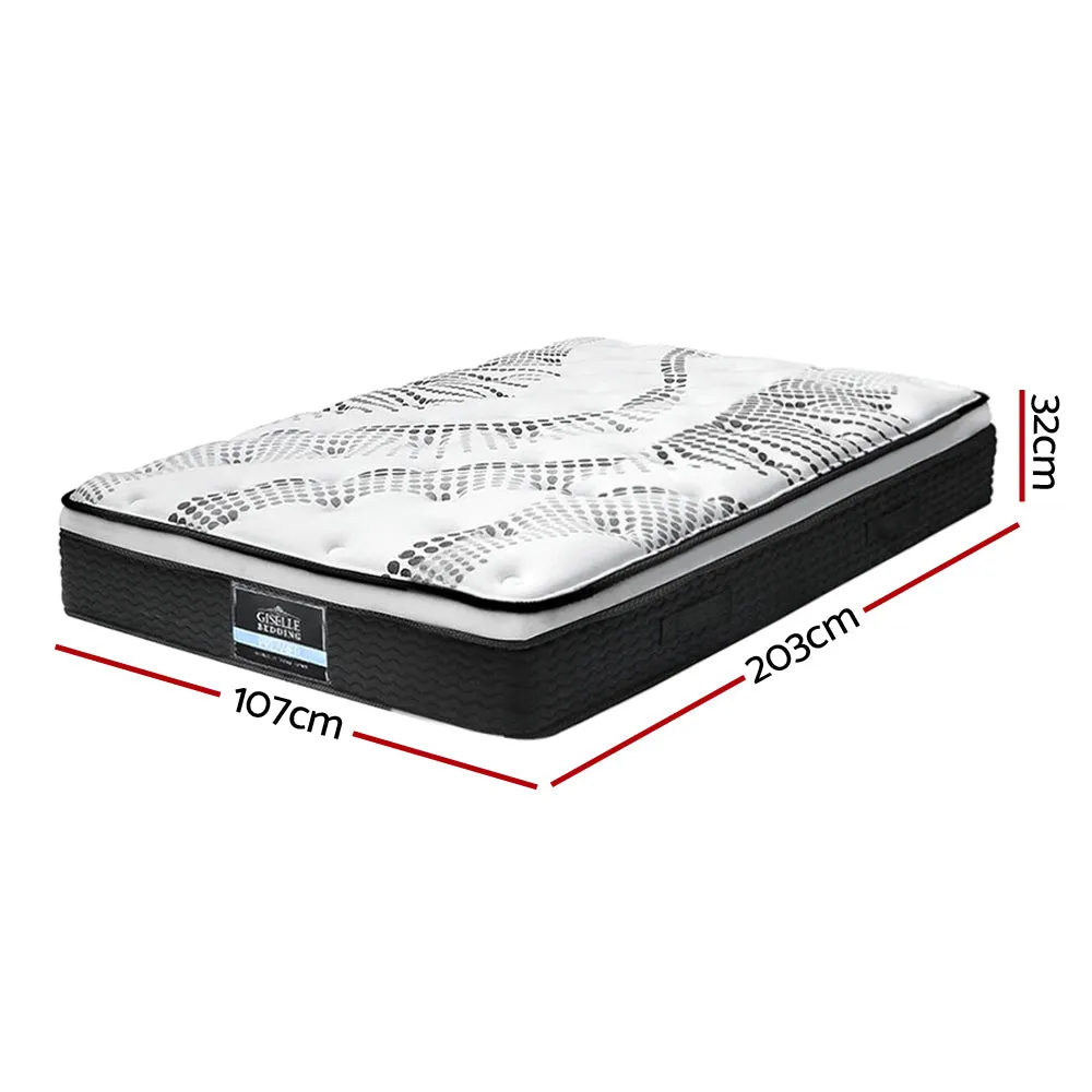 Plush Euro Top Mattress, 5-Zoned Springs, King Single - Giselle Bedding