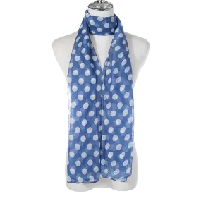 Polkadot Blue Scarf