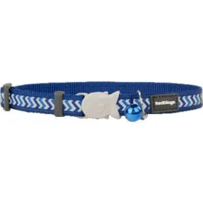 Red Dingo Reflective Ziggy Safety Dark Blue Cat Collar