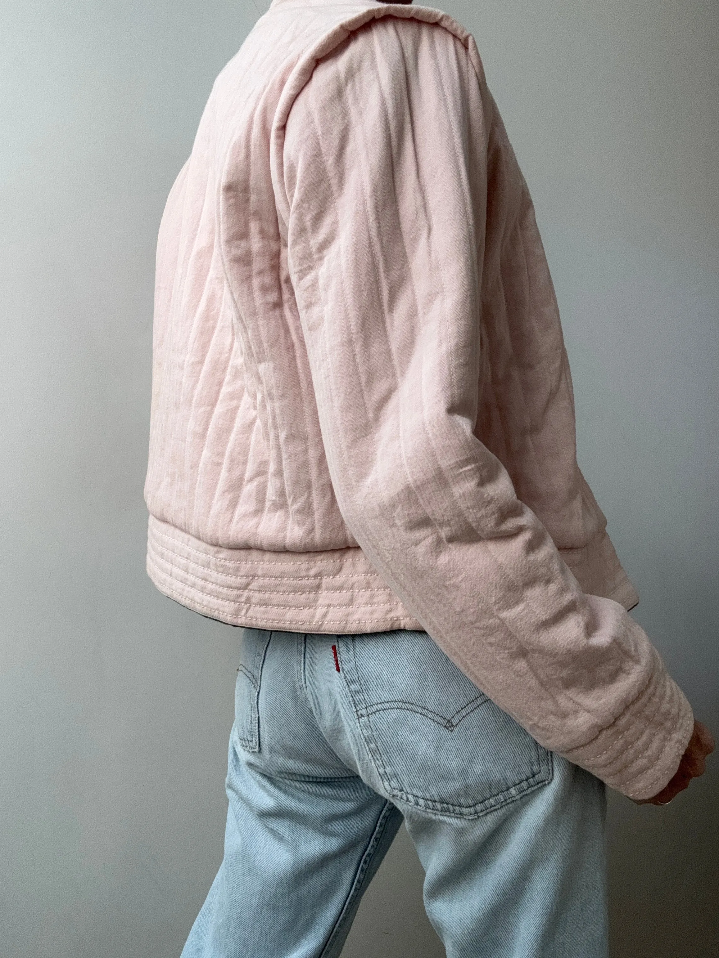 Reversible Spot Green Quilt Jacket