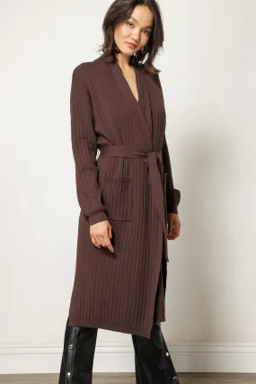 RIBBED CARDIGAN