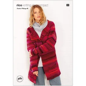 Rico Creative Melange DK Knitting Pattern 480