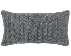 Rina Stone Gray Lumbar Pillow