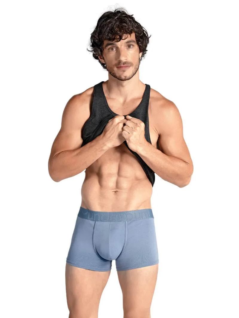 RounderBum Trunk with Bum Reshaping Padding, Light Blue