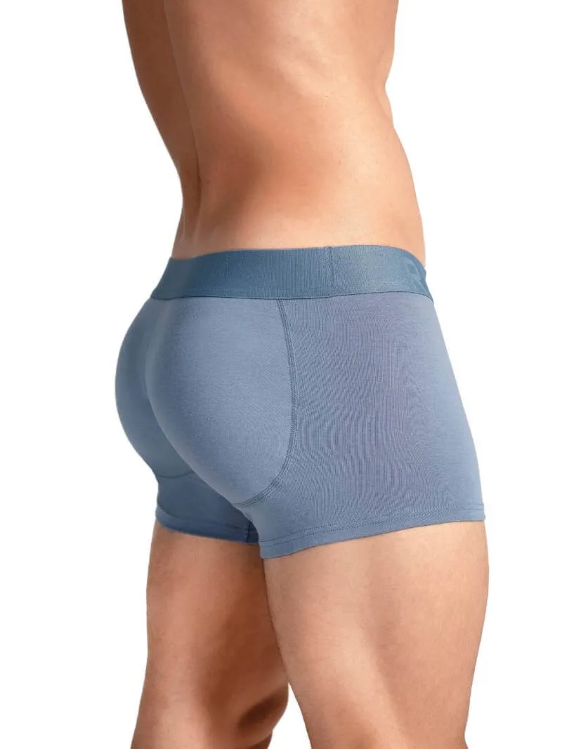 RounderBum Trunk with Bum Reshaping Padding, Light Blue