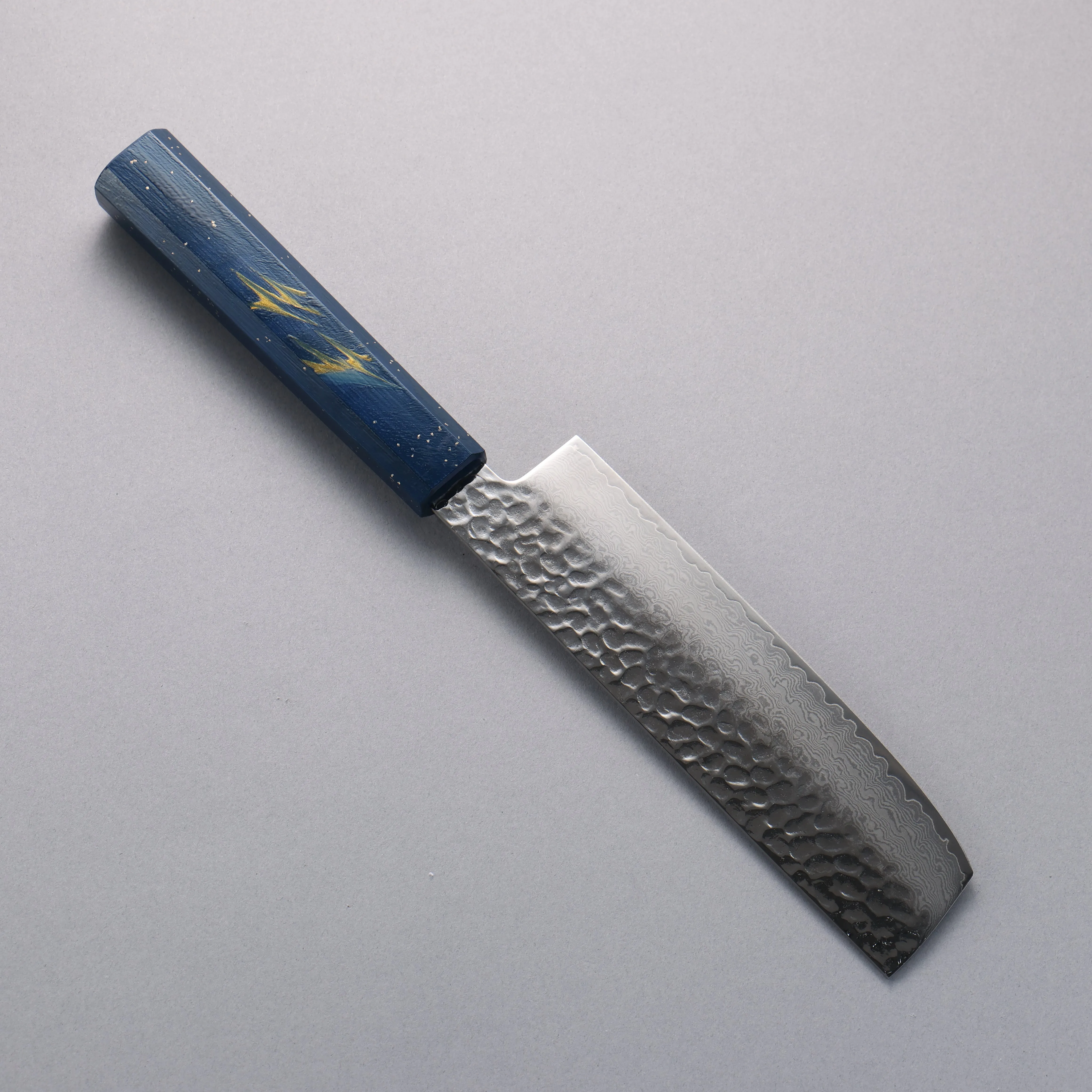 Sakai Takayuki VG10 33 Layer Damascus Nakiri 160mm Live oak Lacquered (Saiseki) Handle