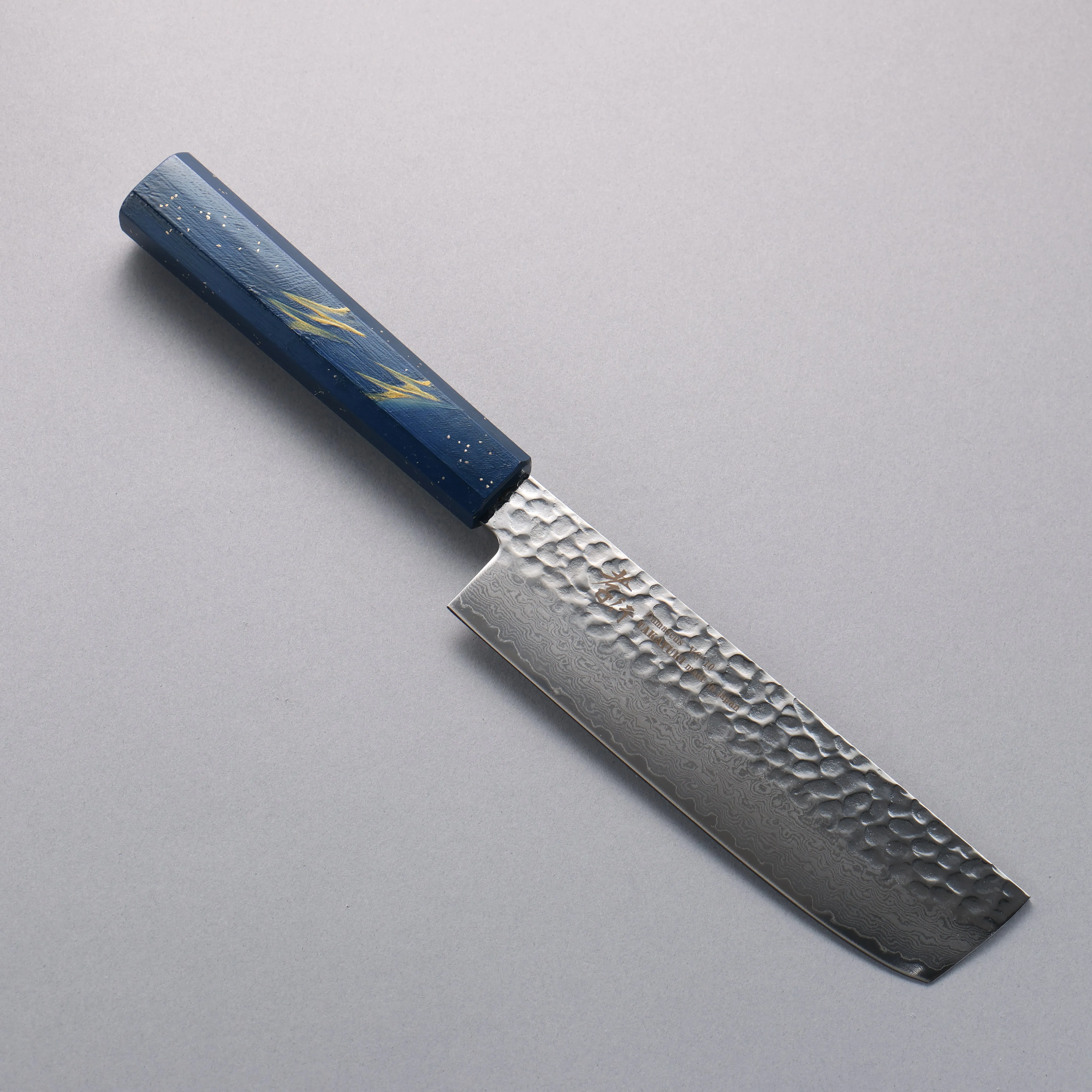 Sakai Takayuki VG10 33 Layer Damascus Nakiri 160mm Live oak Lacquered (Saiseki) Handle