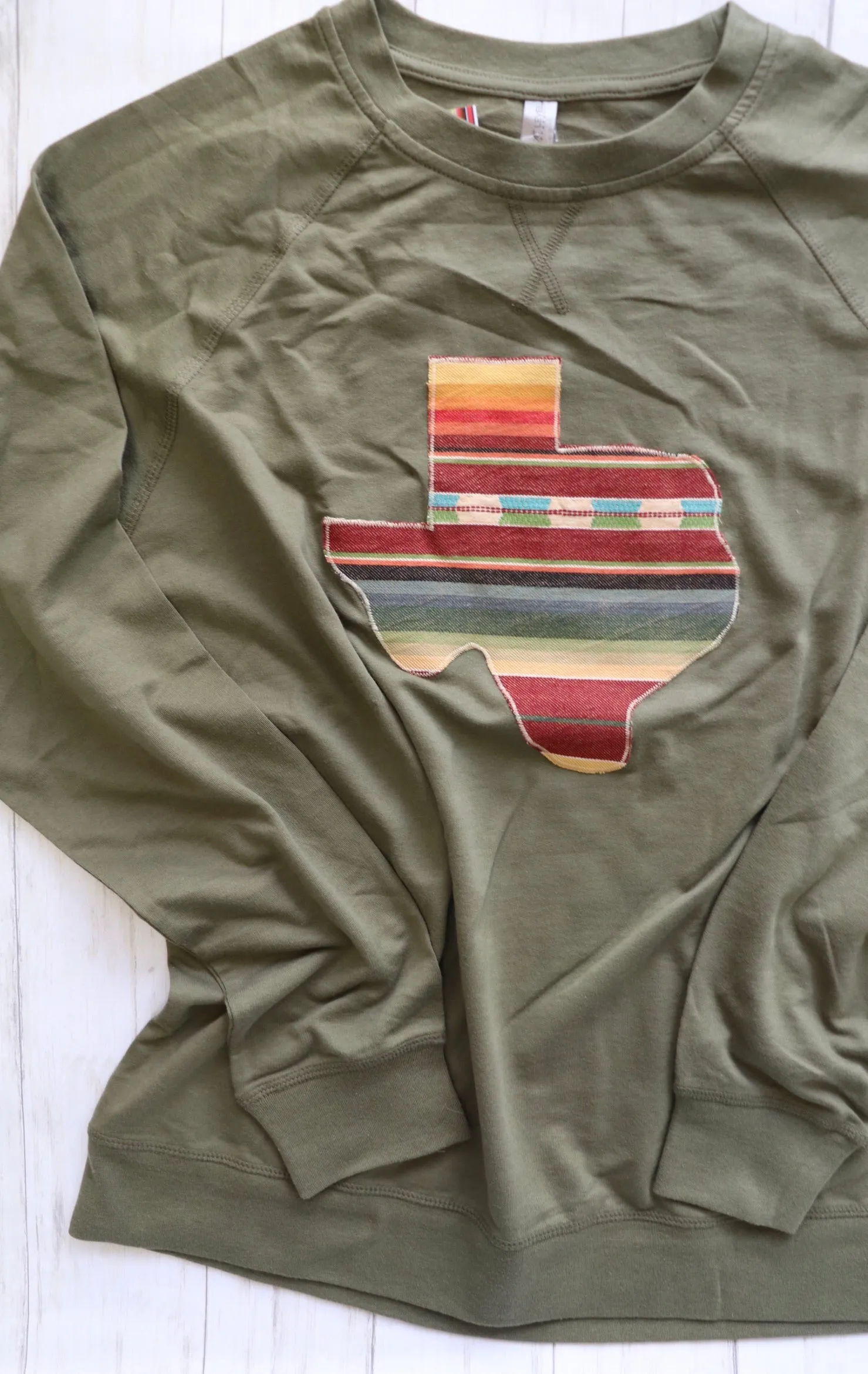 Sangria Serape Olive Pullover